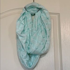 🌻2 for $15- Mint Green Lace Infinity Scarf